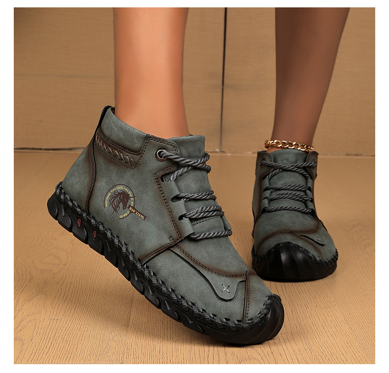 Women Outdoor Orthopedic Casual Leather Boots - Comfortable for Walking & Driving