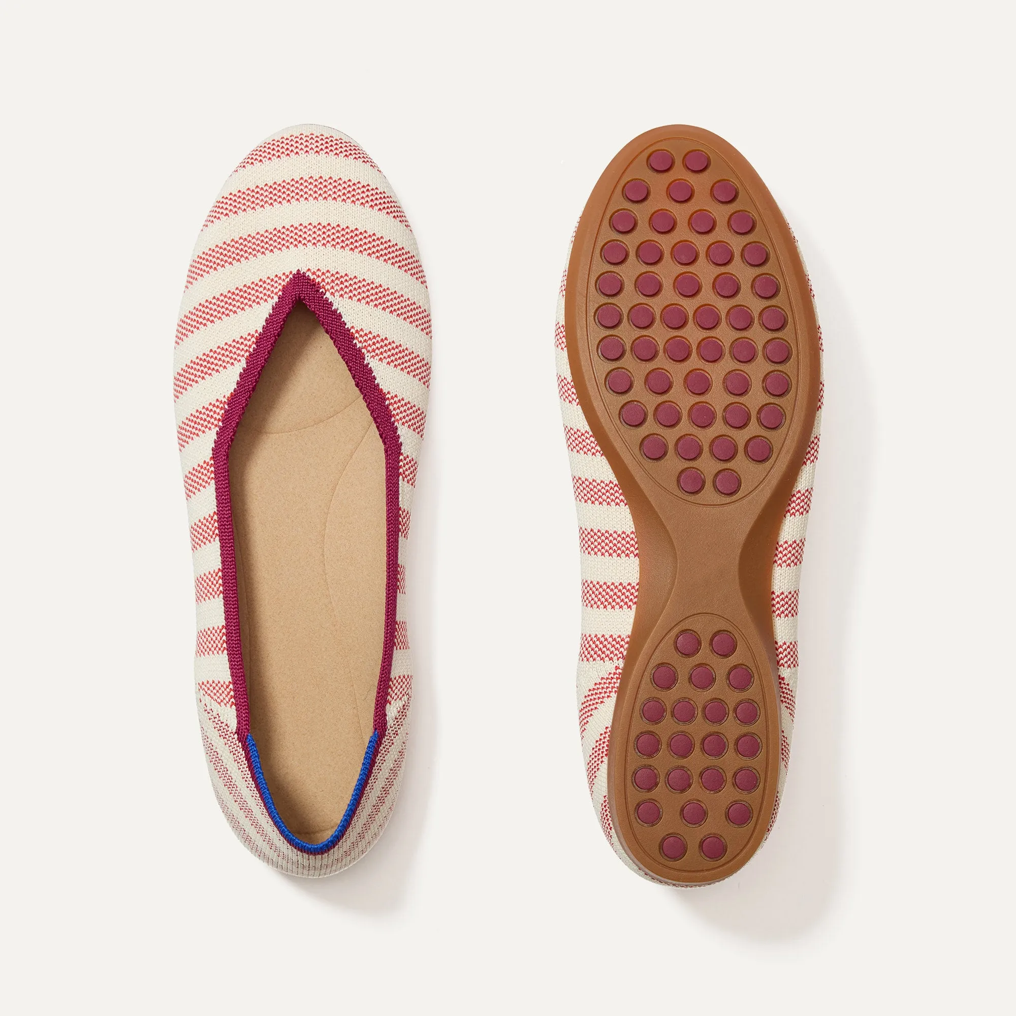 The Daily Flat - Coral Cabana Stripe
