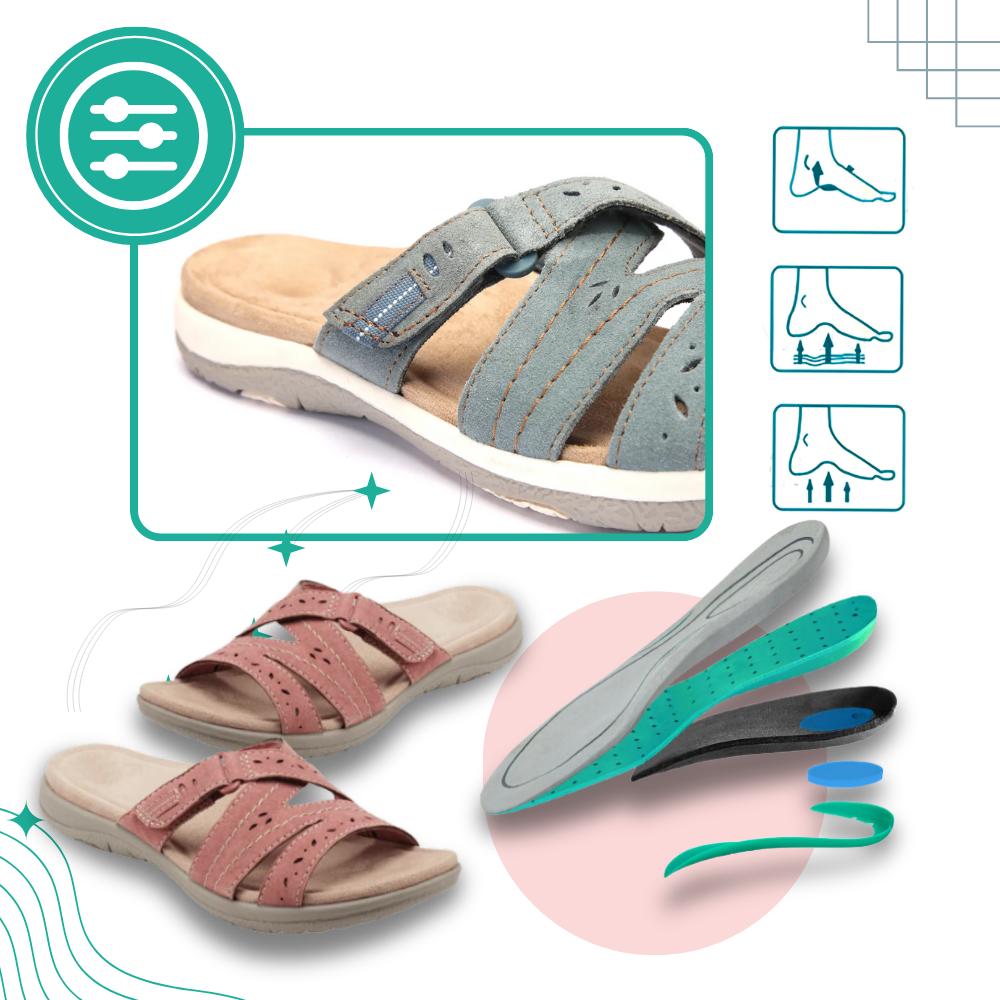 Orthotic Insole Open Toe Sandals - Custom Fit - Ozerty