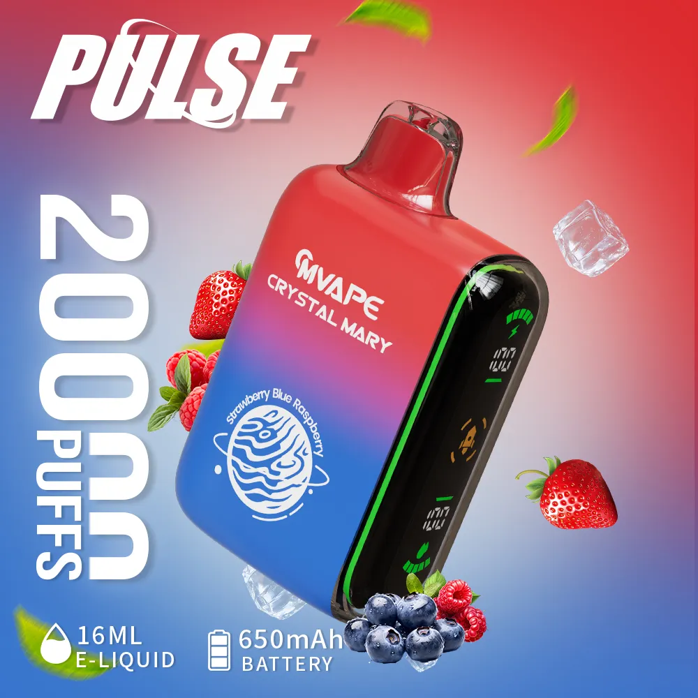 Strawberry Blue Raspberry CRYSTAL MARY PULSE