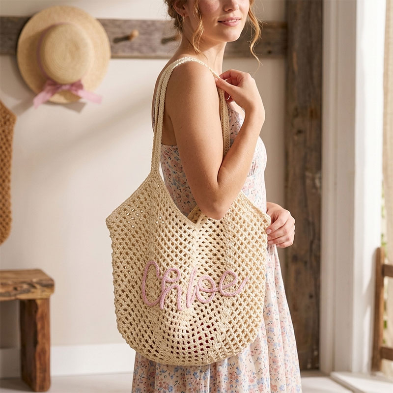 "Sun & Sand" Personalized Beach Tote Bag