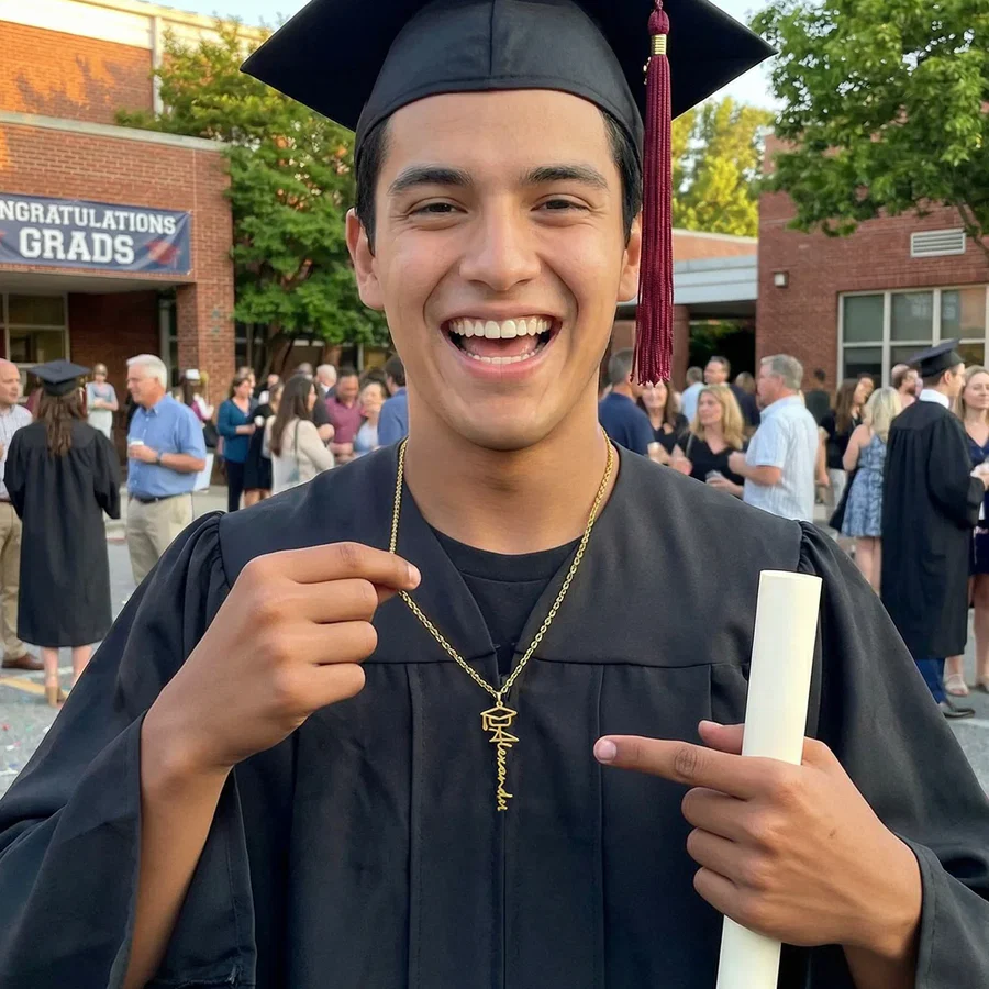 "Tassel & Triumph" Personalized Graduation Season Necklace