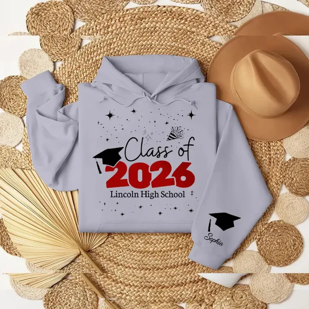 Custom Graduation Sweatshirt - Personalized Class of 2026