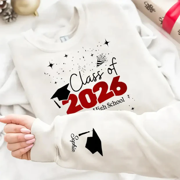 Custom Graduation Sweatshirt - Personalized Class of 2026