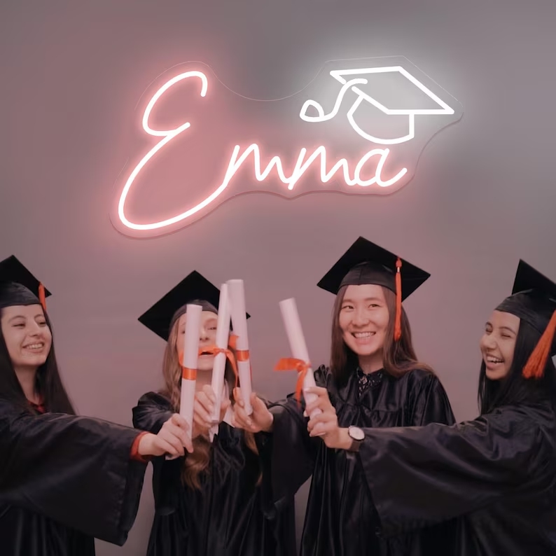 Custom Graduation Name Neon Sign – Class of 2026