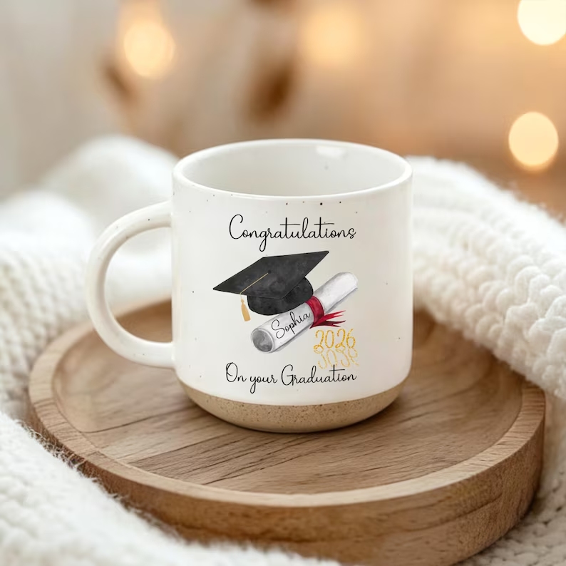 Customized graduation gift ceramic mug