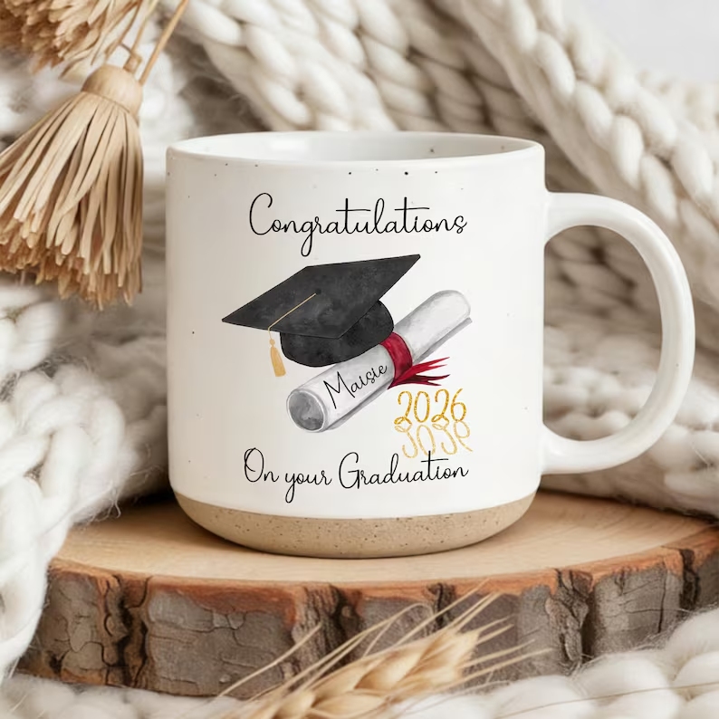 Customized graduation gift ceramic mug