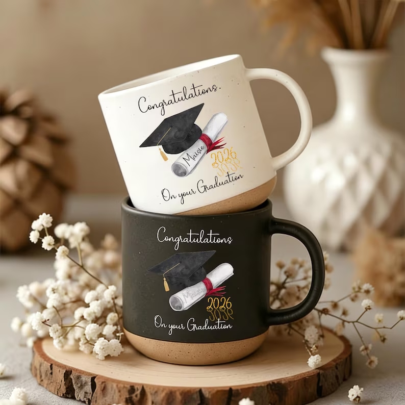 Customized graduation gift ceramic mug