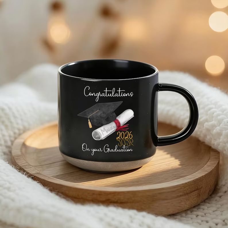 Customized graduation gift ceramic mug
