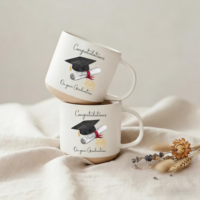 Customized graduation gift ceramic mug
