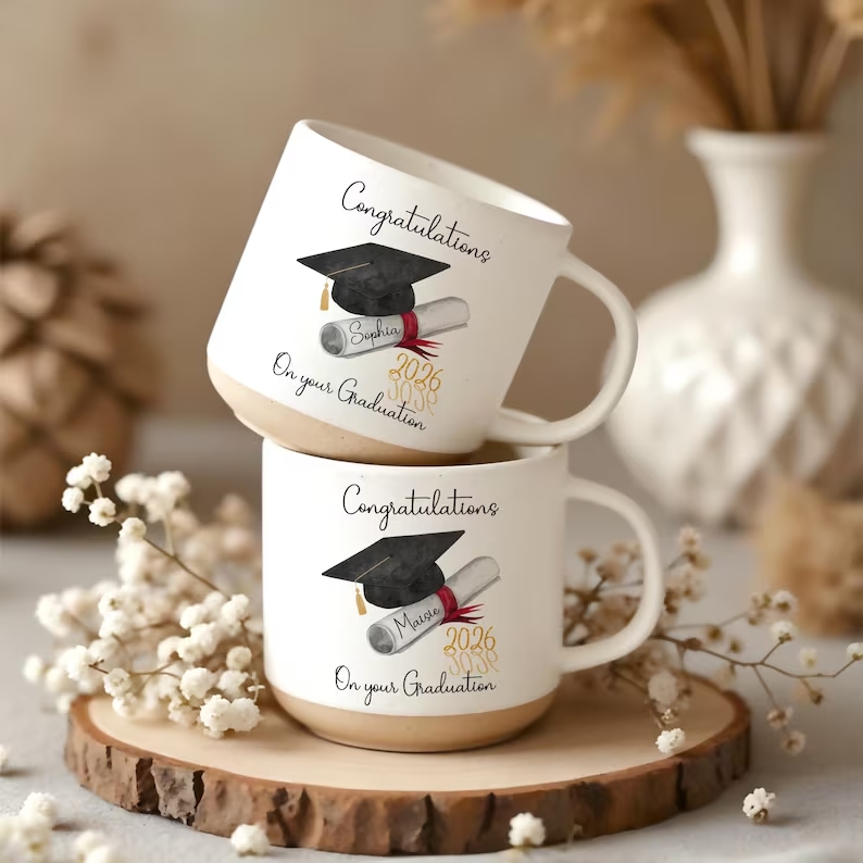 Customized graduation gift ceramic mug