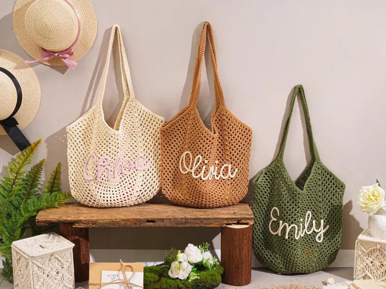 "Sun & Sand" Personalized Beach Tote Bag - Canvasgiftco
