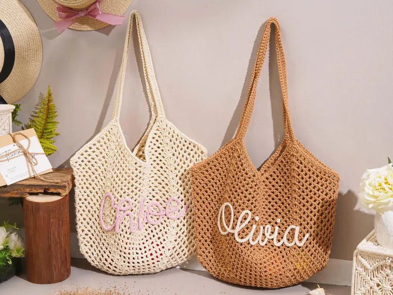 "Sun & Sand" Personalized Beach Tote Bag - Canvasgiftco