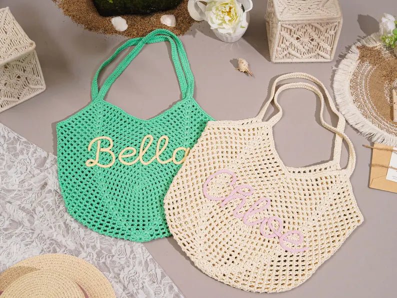 "Sun & Sand" Personalized Beach Tote Bag - Canvasgiftco