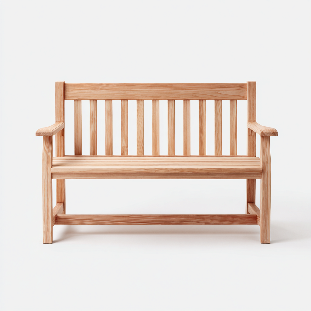 Banco de jardín - madera - 125x58x90 cm - marrón - diseño clásico-Pinegethaus