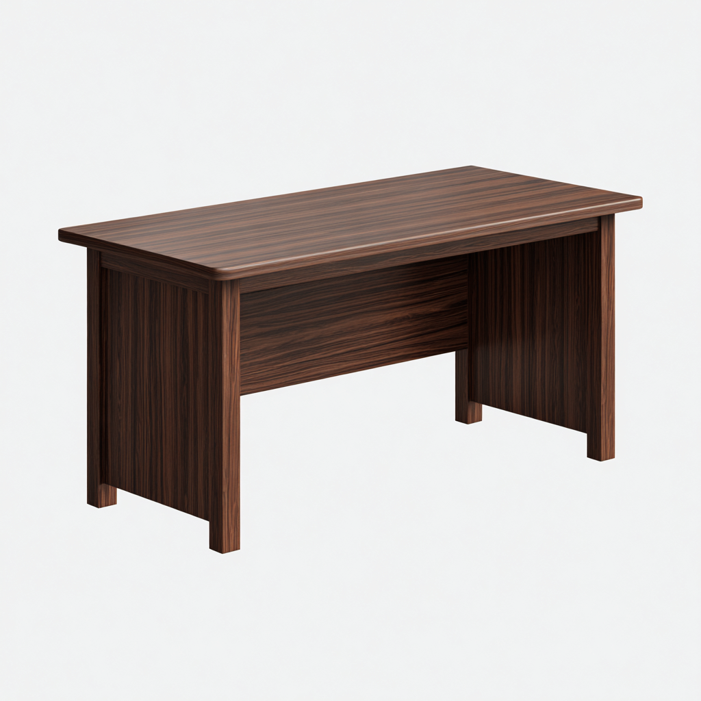 Mesas de oficina de madera 140x60x75 cm - Marrón - Estilo ejecutivo-Pinegethaus