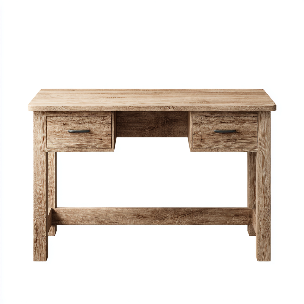 Mesas de oficina madera 120x55x75 cm - Roble claro - Diseño clásico-Pinegethaus