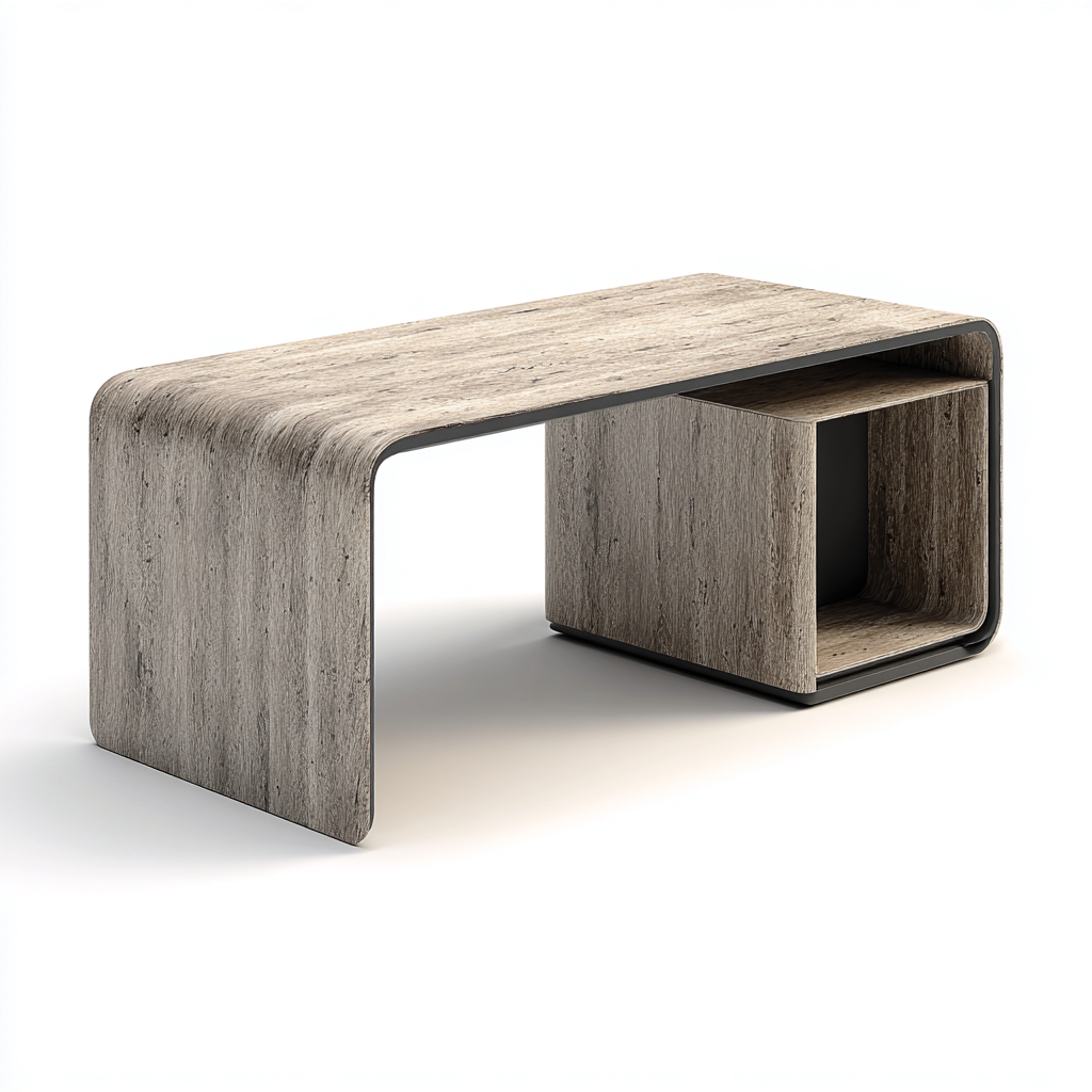 Mesas de oficina de madera clara 120x60x75 cm - Madera clara - Estilo moderno-Pinegethaus