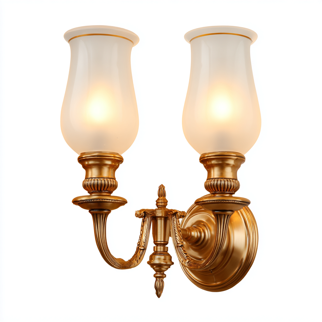 Aplique de pared-metal-24x14x38 cm-dorado-blanco-clasico-Denmyly