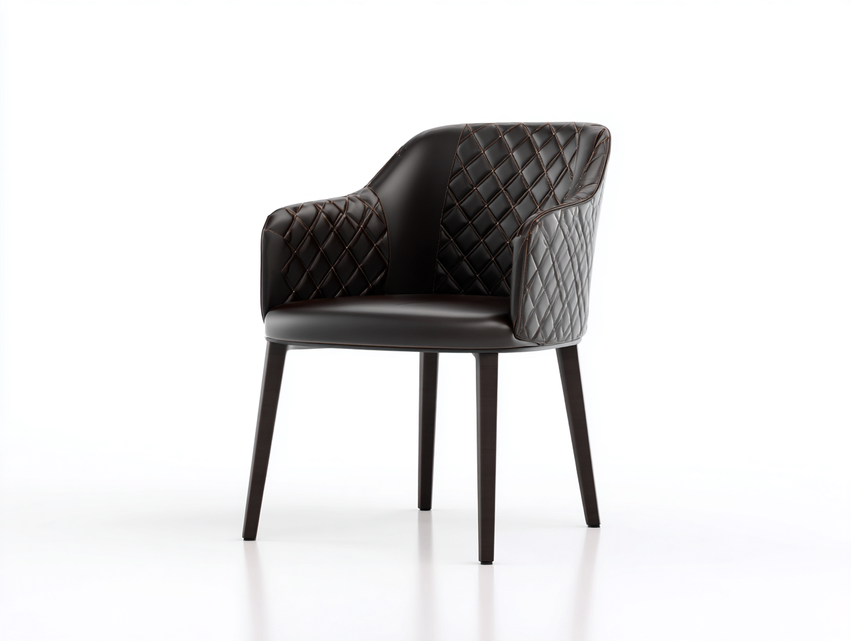 Sillas de comedor cuero negro 58x60x84 cm para comedor - diseño moderno acolchado-Craftuppad