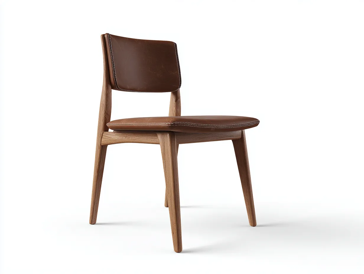 Sillas de comedor madera con asiento acolchado 52x55x80 cm - marrón - diseño moderno para comedor-Craftuppad