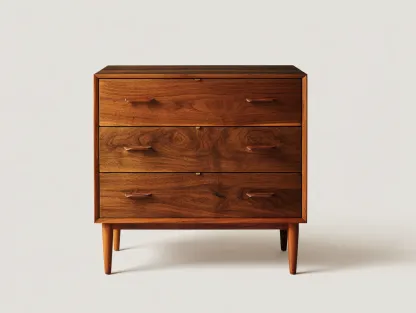 Cómodas madera maciza con cajones 90x45x85 cm - marrón oscuro - diseño clásico dormitorio-Craftuppad