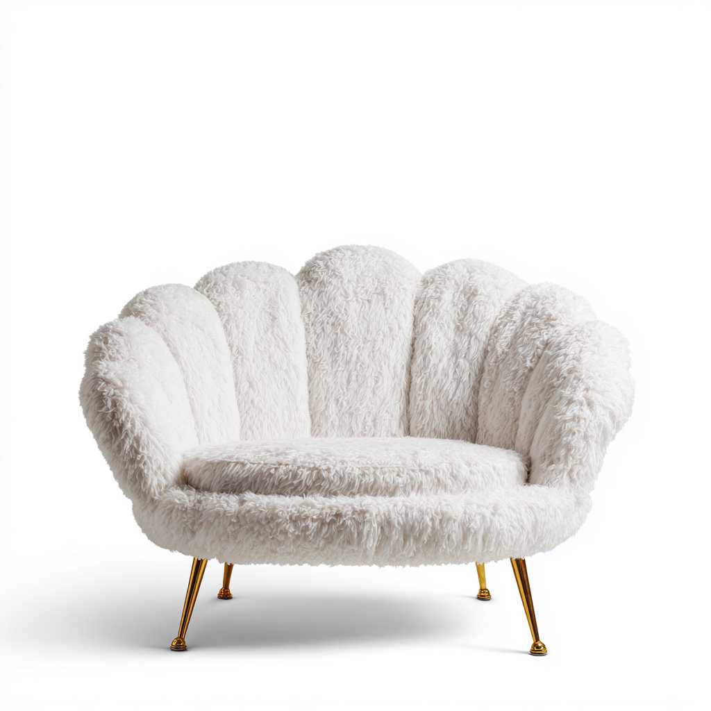 Sofá de 2 plazas tela 165x95x90 cm - blanco - diseño contemporáneo para salón- Nestupden