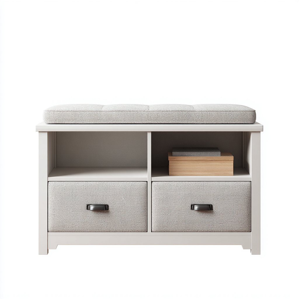 Zapatero madera 80x35x50 cm - gris - uso en recibidor - diseño moderno- Nestupden