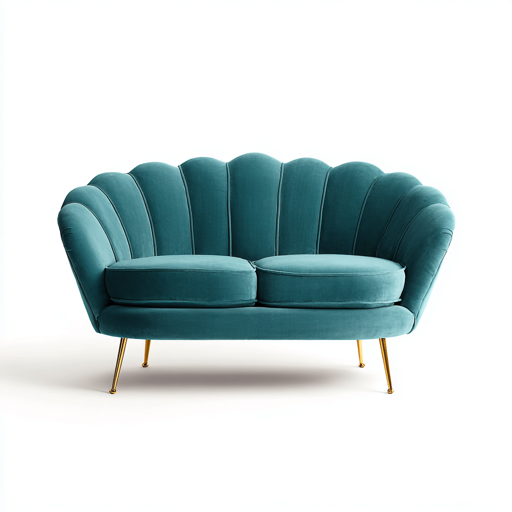 Sofá de 2 plazas tela 172x90x87 cm - verde - diseño contemporáneo para salón- Nestupden