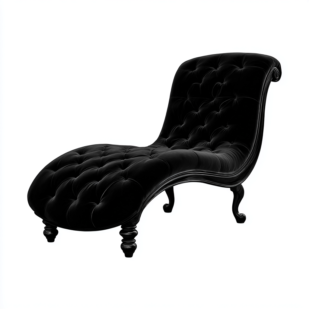 Sillón reclinable terciopelo 172x68x92 cm - negro - adecuado para salón - diseño clásico- Nestupden