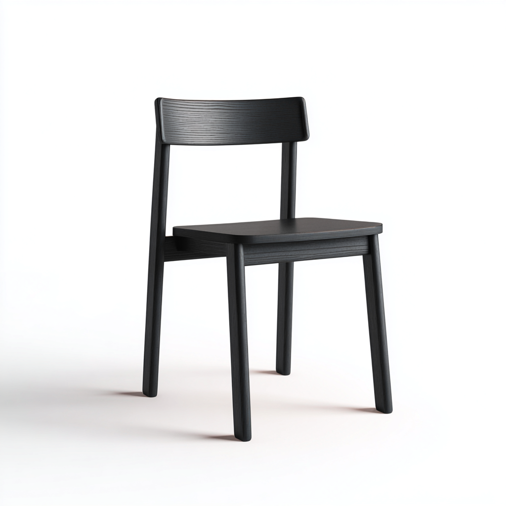 Silla de jardín-madera-50x47 cm-negro-estilo moderno-apta para jardín exterior- Nestupden