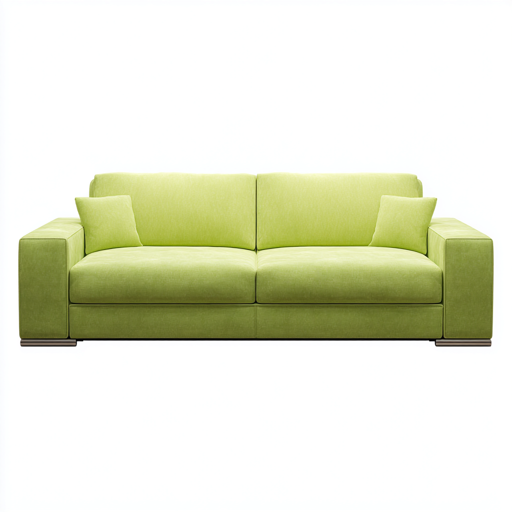 Sofá de 2 plazas tela 192x98x90 cm - verde - diseño contemporáneo para salón- Nestupden