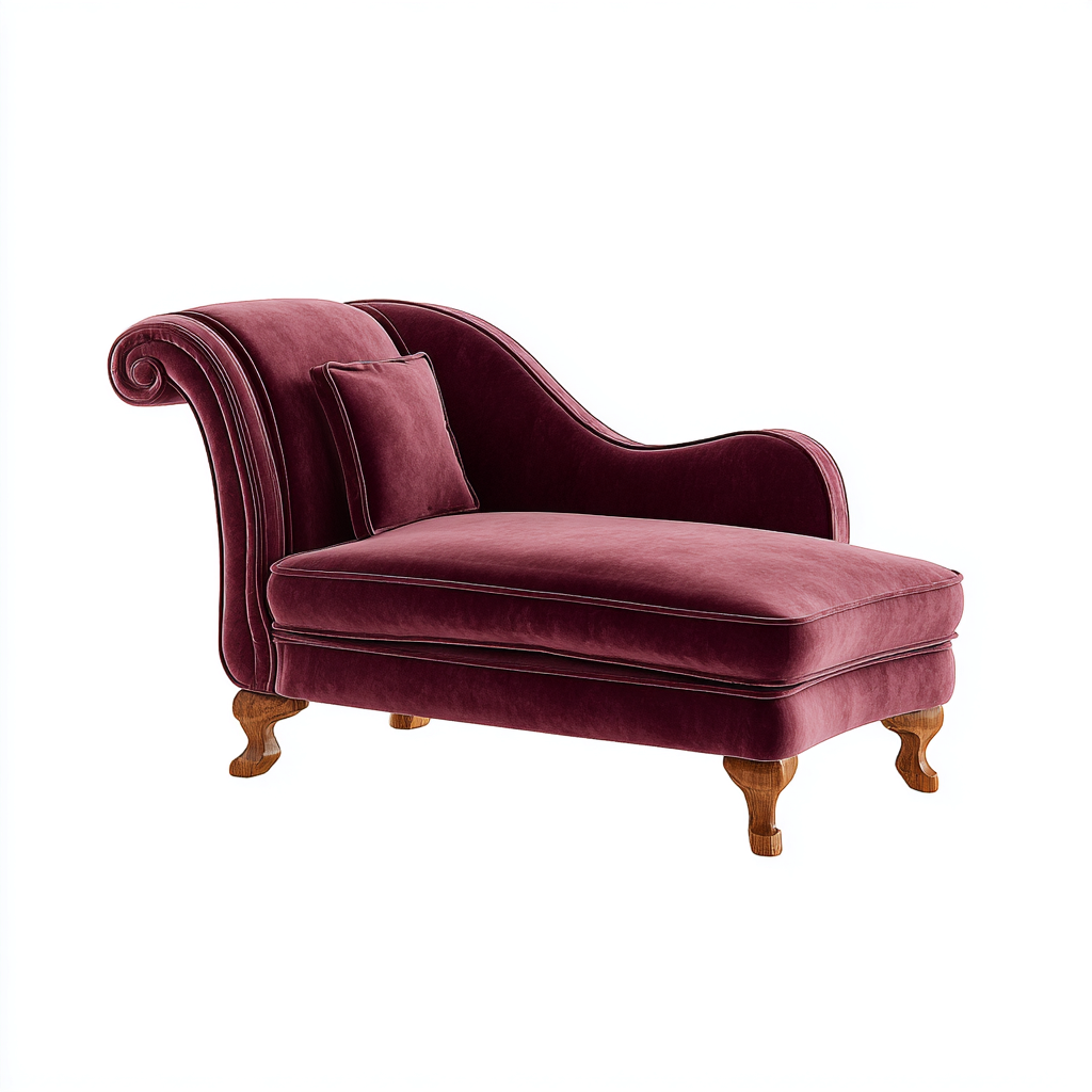 Sillón reclinable terciopelo 177x79x91 cm - rojo - adecuado para salón - diseño clásico- Nestupden