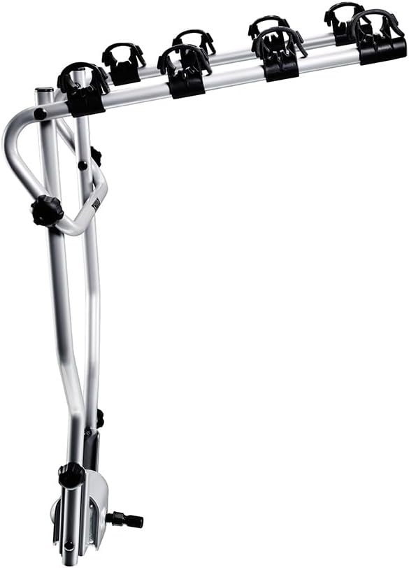Thule HangOn 4, Porte-vélos de base sur boule d'attelage basculable et facile à utiliser (pour 4 vélos) 47 x 64 cm Noir