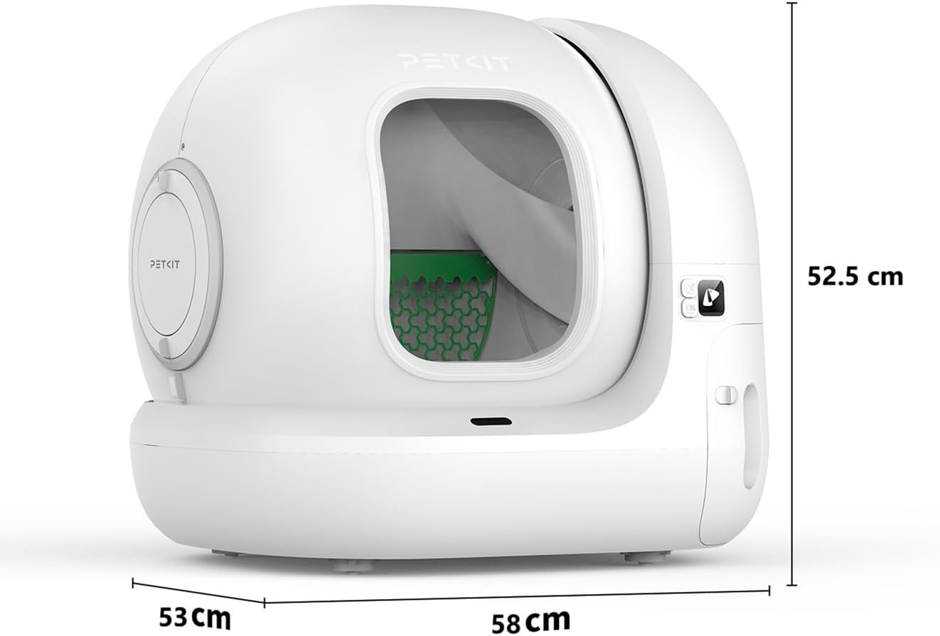 PETKIT Pura Max 2 Litiere Chat Autonettoyante, Bac à Litter Automatic Amélioré, Anti-fuites/Pincement/Odeur, xSecure, Contrôle APP, Capacité 76L pour Plusieurs Chats