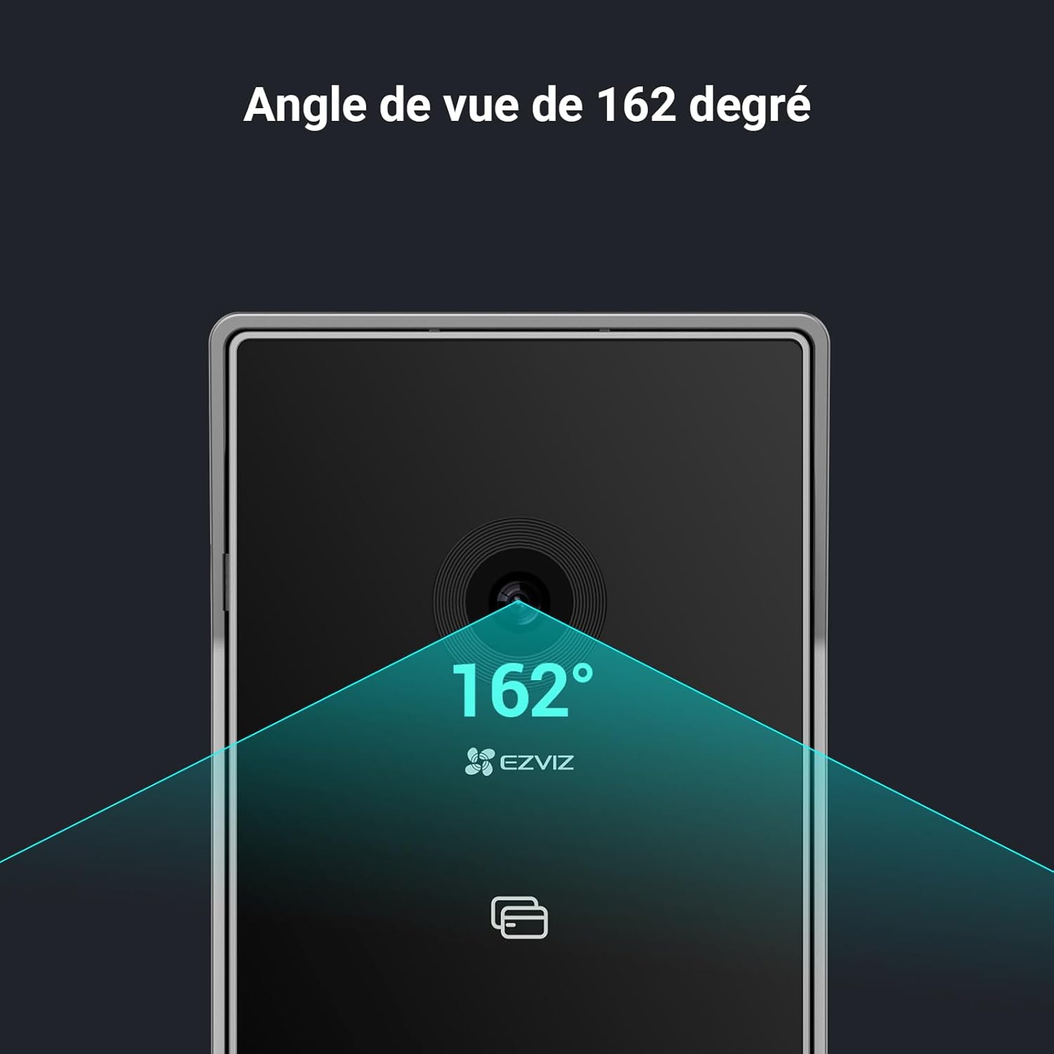 EZVIZ HP7 2K Visiophone Connecté Interphone Vidéo, 7 Pouces Moniteur Tactile, Unlock à Distance, 2 Fils, Détection Humaine, Option RFID, Audio Bidirectionnel, Vision Nocturne, étanche, WiFi dual-Band