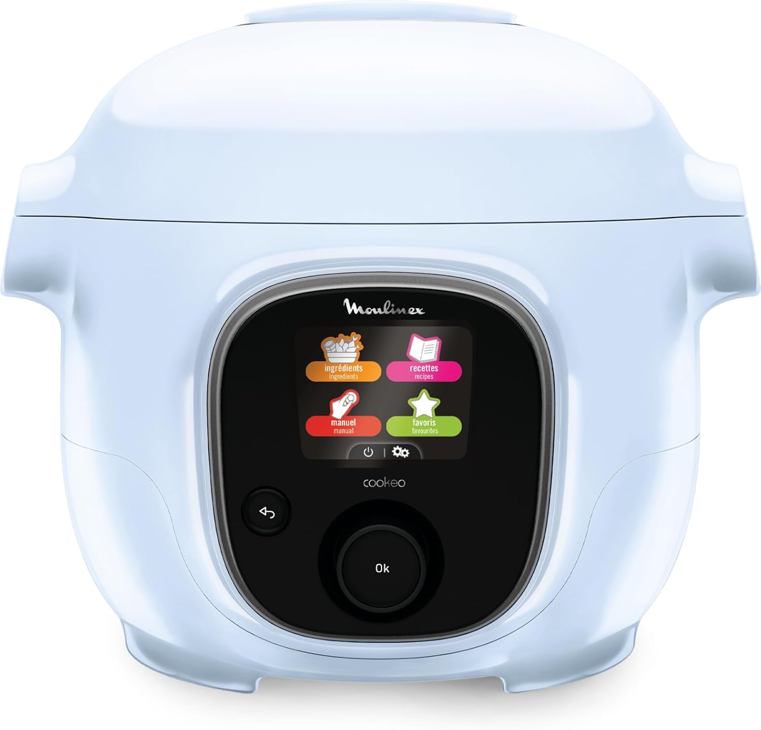 Moulinex Cookeo Mini Multicuiseur intelligent haute pression, 3 L, 2 personnes, 150 recettes intégrées, Cuisson sans surveillance, Guide pas à pas, Compact, Application Moulinex CE880410