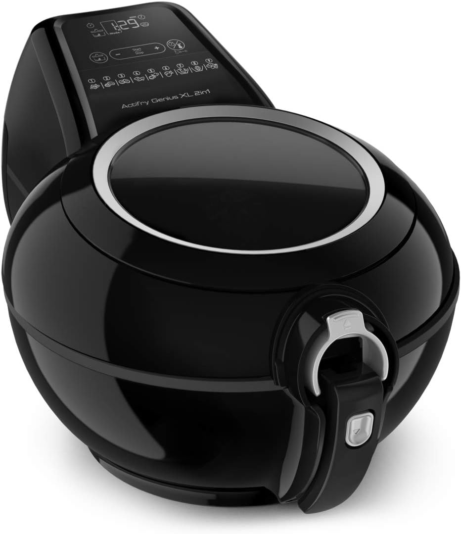 Tefal Friteuse à air chaud 2 en 1 ActiFry Genius XL YV9708 | 1500 watts | capacité : 1,7 kg | 9 programmes automatiques | technologie 2 en 1 | noir
