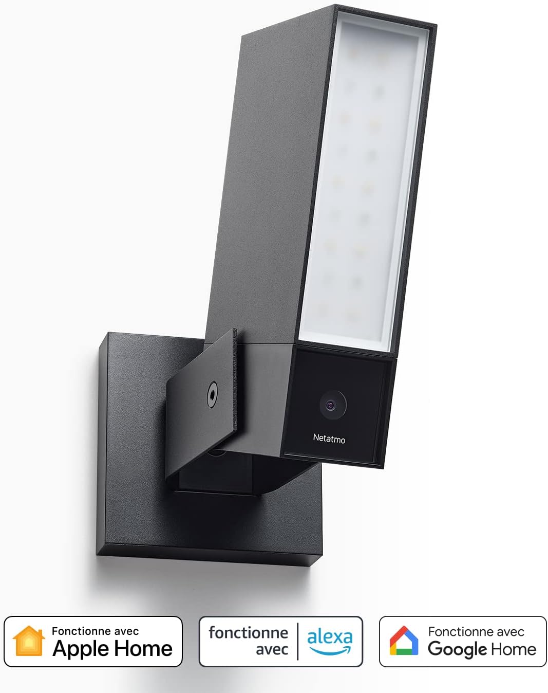 Netatmo Pack 2 Caméras Extérieures, Éclairage Intégré, Détection de Personnes, 1920p, Wi-FI, Voitures et Animaux, Aluminium Noir, NBU-2-NOC-AMZ