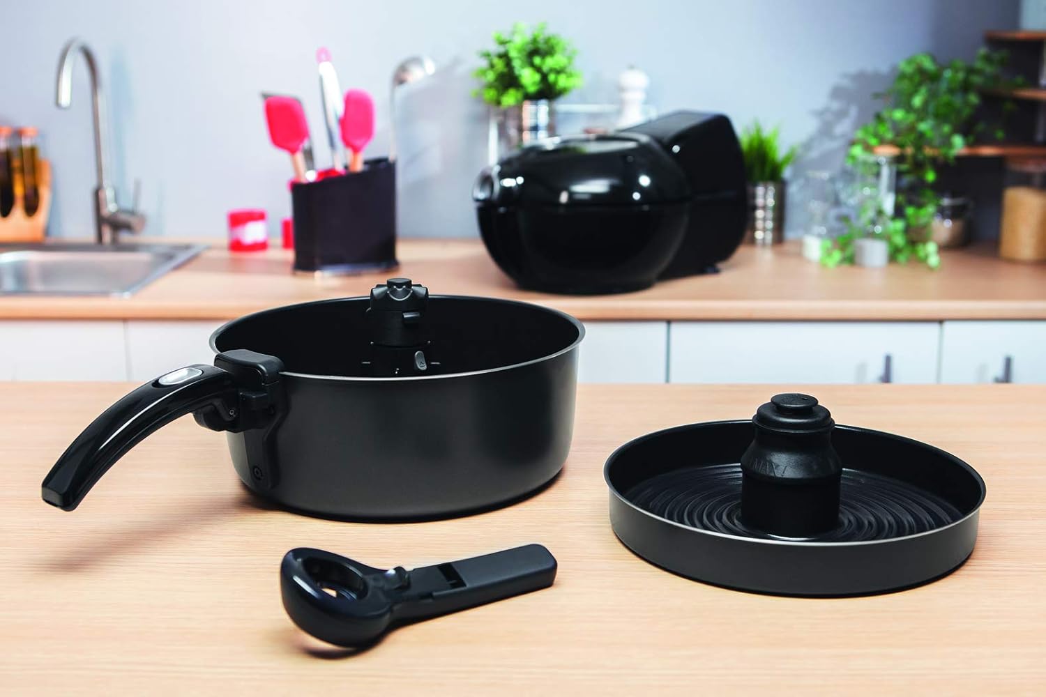 Tefal Friteuse à air chaud 2 en 1 ActiFry Genius XL YV9708 | 1500 watts | capacité : 1,7 kg | 9 programmes automatiques | technologie 2 en 1 | noir