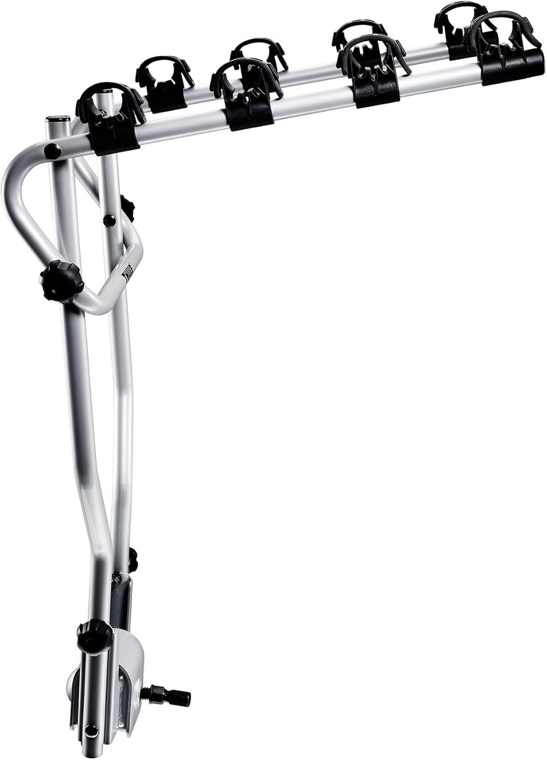 Thule HangOn 4, Porte-vélos de base sur boule d'attelage basculable et facile à utiliser (pour 4 vélos) 47 x 64 cm Noir