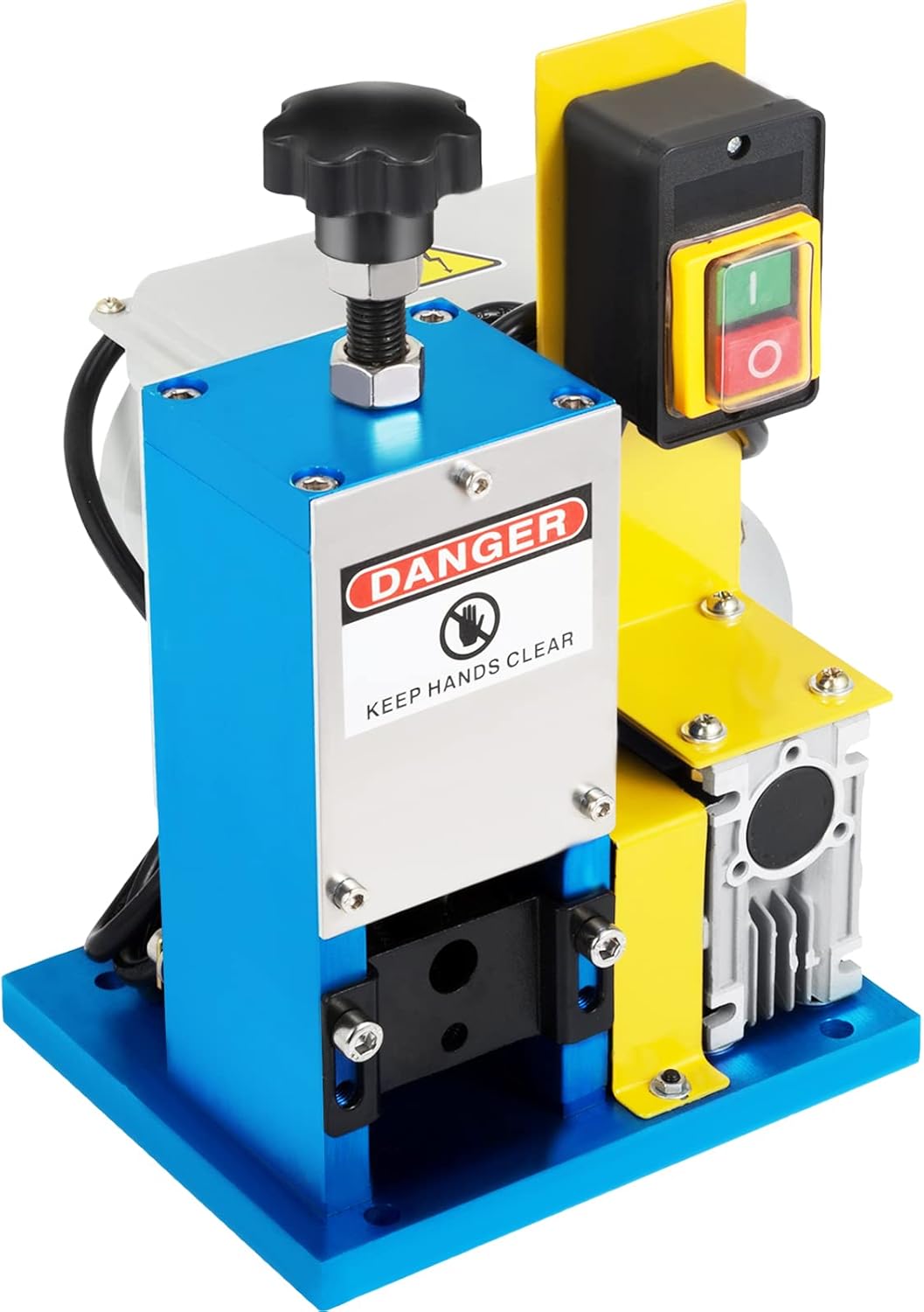 VEVOR Machine à Dénuder électrique HXSMS-025, Pince à dénuder électrique x1 lame, pour recycler les fils de cuivre/enlever l'isolant en plastique et en caoutchouc des fils de ferraille intacts