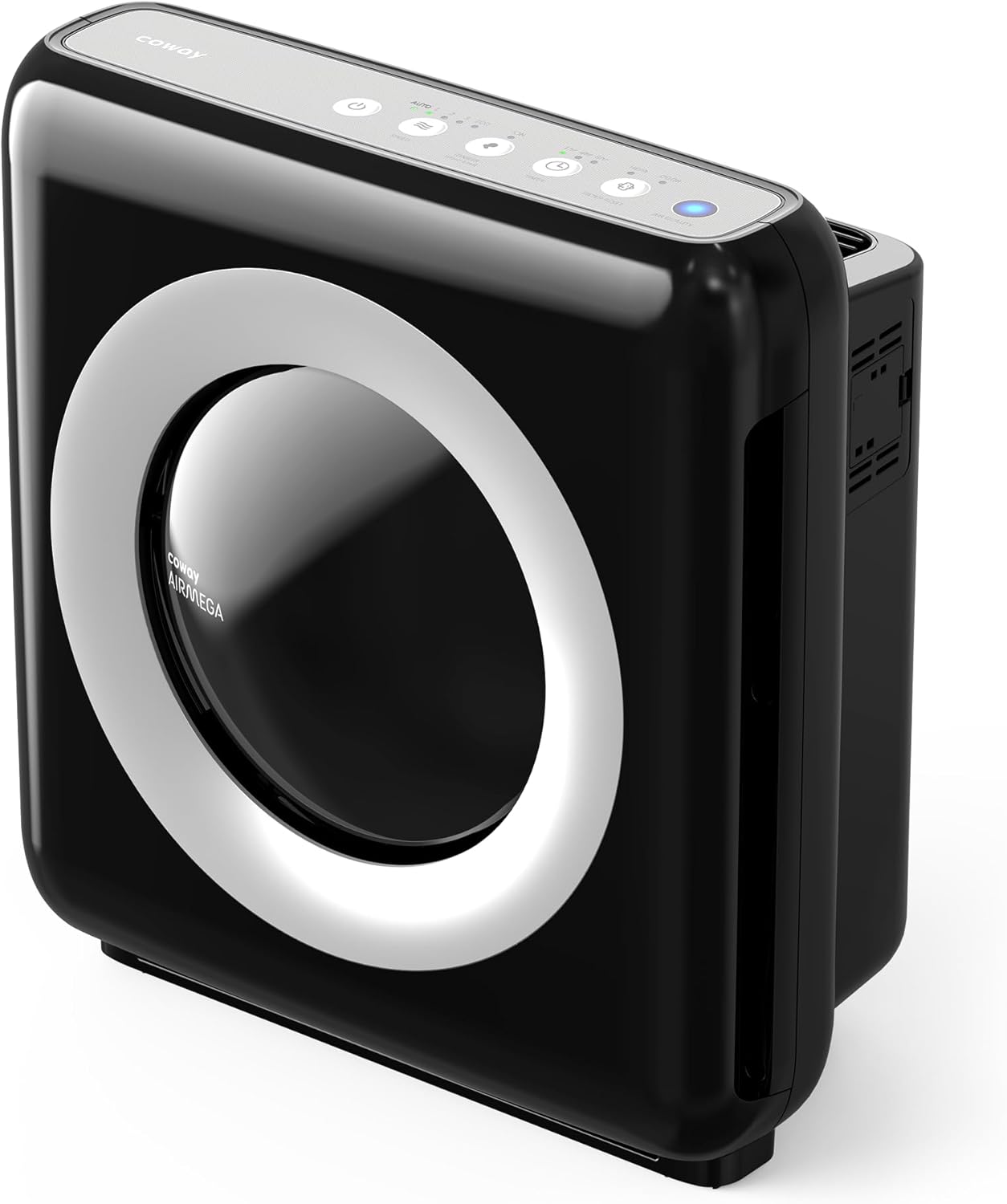 COWAY Purificateur d'air Maison, Choix EU Wirecutter, Mode Eco, Ioniseur, Élimine 99,99% Particules Nocives 0,01 µm Allergies, Fumée, Pollen, Animaux Dom, CADR 421m³/H, Ap-1512hh - MIGHTY (Noir)