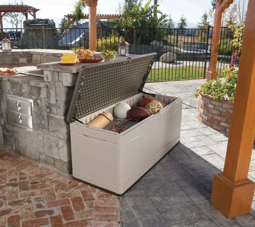 LIFETIME Coffre de Rangement extérieur Tan 152,4 x 61 x 67,3 cm