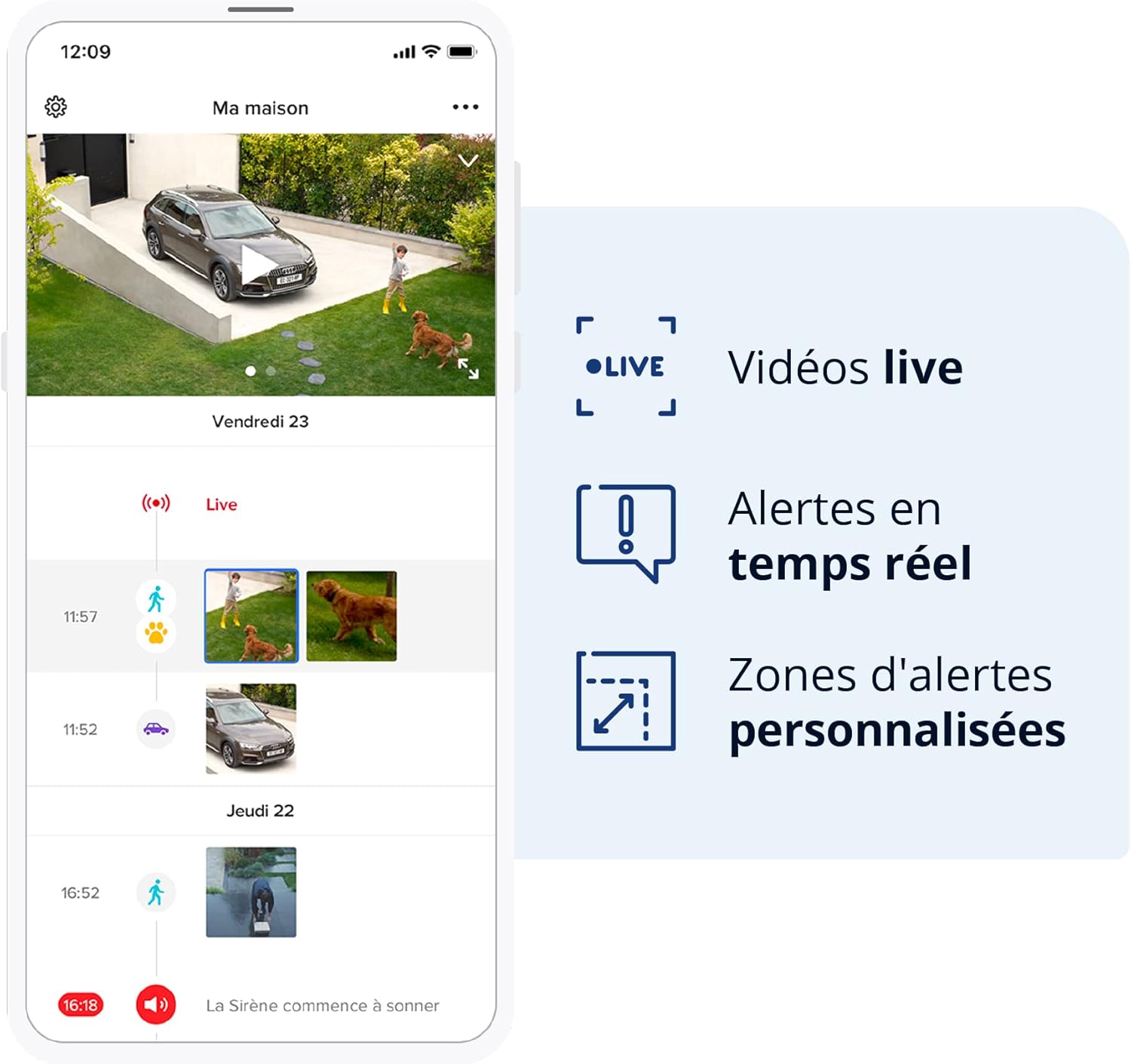 Netatmo Pack 2 Caméras Extérieures, Éclairage Intégré, Détection de Personnes, 1920p, Wi-FI, Voitures et Animaux, Aluminium Noir, NBU-2-NOC-AMZ