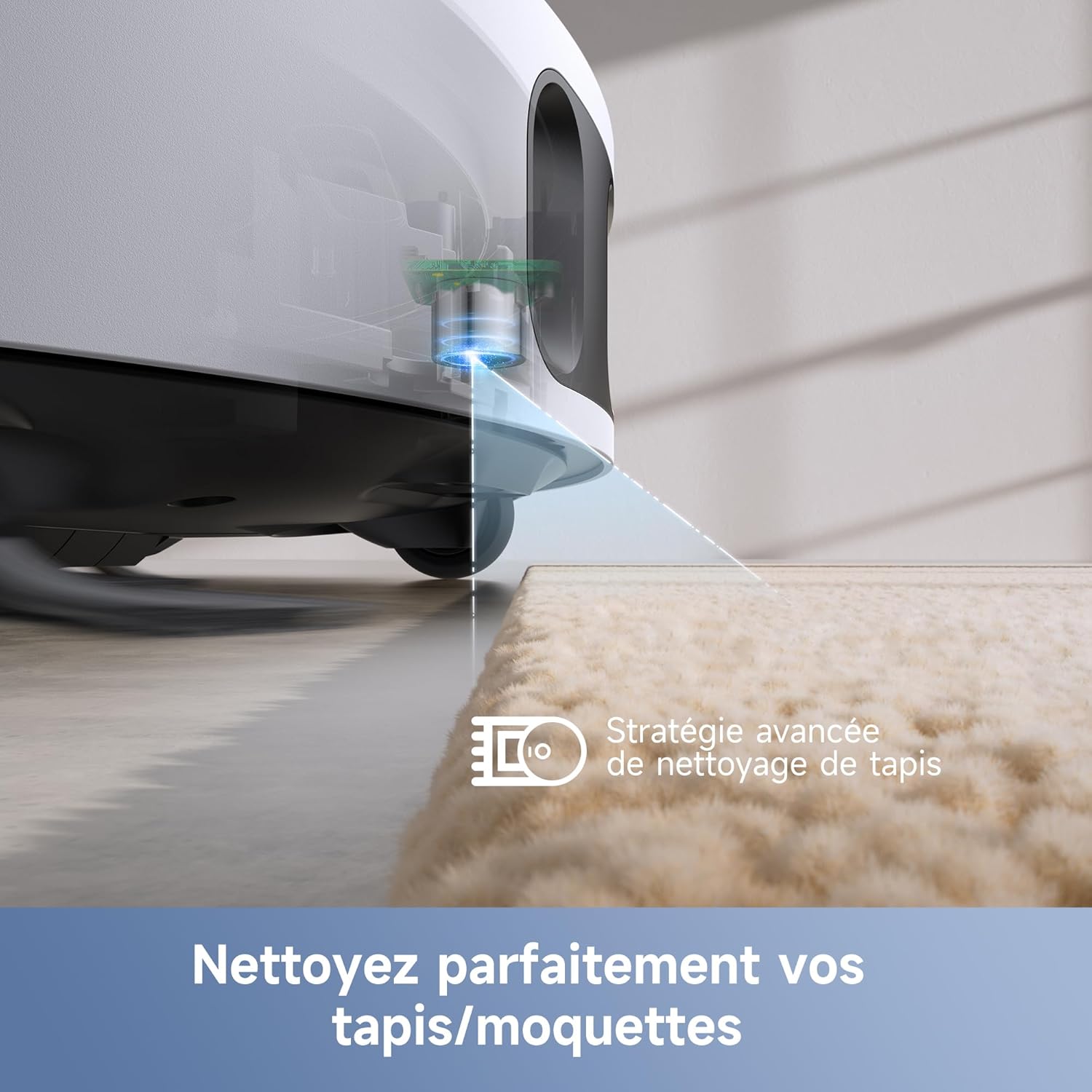 MOVA E30 Ultra Robot Aspirateur Laveur avec Vidage Automatique, Nettoyage Automatique des Serpillières, Technologie RoboSwing, Levage des Serpillières à 10,5 mm, Aspiration de 7 000 Pa