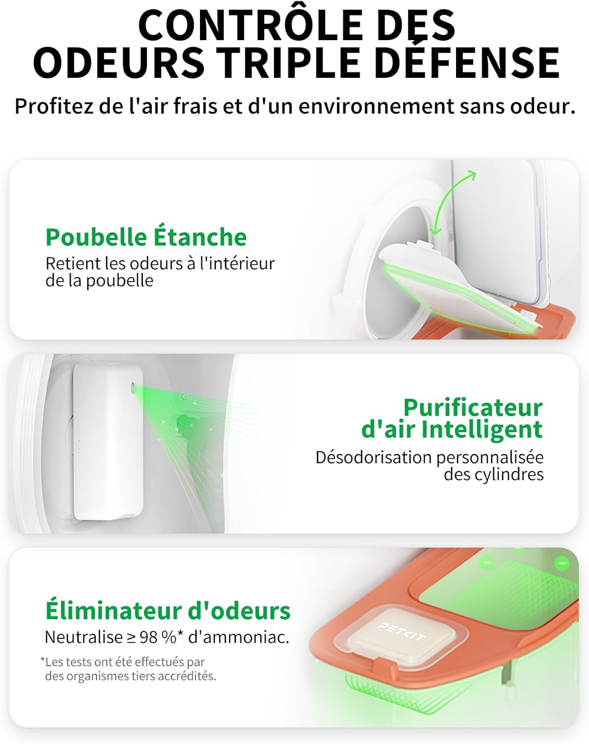 PETKIT Pura Max 2 Litiere Chat Autonettoyante, Bac à Litter Automatic Amélioré, Anti-fuites/Pincement/Odeur, xSecure, Contrôle APP, Capacité 76L pour Plusieurs Chats