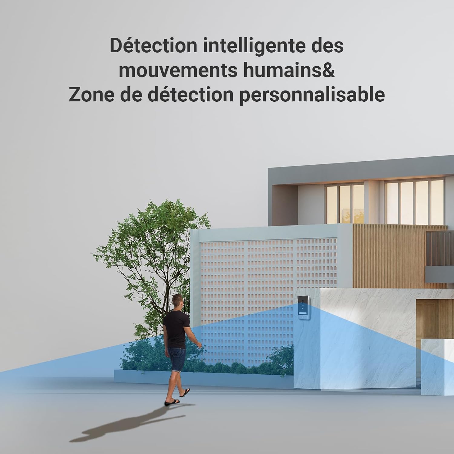 EZVIZ HP7 2K Visiophone Connecté Interphone Vidéo, 7 Pouces Moniteur Tactile, Unlock à Distance, 2 Fils, Détection Humaine, Option RFID, Audio Bidirectionnel, Vision Nocturne, étanche, WiFi dual-Band