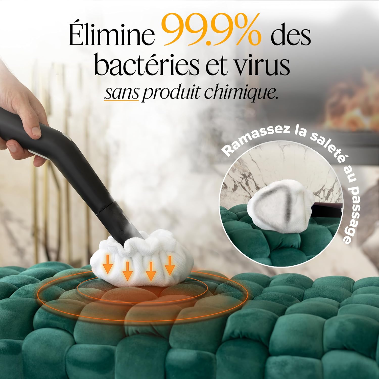Nettoyeur vapeur Dupray Neat avec kit de 18 accessoires – Nettoyage puissant, sans produits chimiques pour sols, voiture, carrelage, joints et plus (Neat avec le sac de rangement the Awesome Bag)