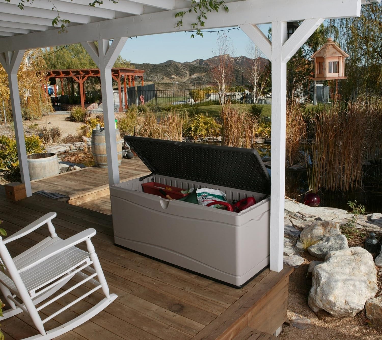 LIFETIME Coffre de Rangement extérieur Tan 152,4 x 61 x 67,3 cm